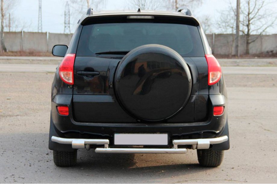 Toyota Rav 4 2006-2013 Protezione posteriore AK005-2 (2 pz, acciaio inox) Foto 2