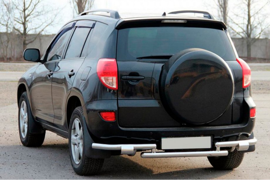 Toyota Rav 4 2006-2013 Protezione posteriore AK005-2 (2 pz, acciaio inox) Foto 1
