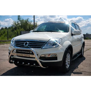 Parabullbar WT004 Acciaio Inox SsangYong Rexton I 2001-2017 foto 1