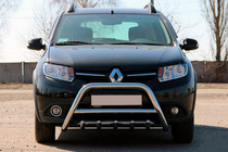 Renault Sandero 2013-2022 Protezione Anteriore WT003 (Acciaio Inox) foto 2