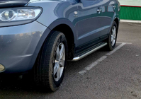 Hyundai Santa Fe 2 2006-2012 Pedane Laterali Premium (2 pz, Acciaio Inox) foto 3