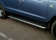 Hyundai Santa Fe 2 2006-2012 Pedane Laterali Premium (2 pz, Acciaio Inox) foto 1