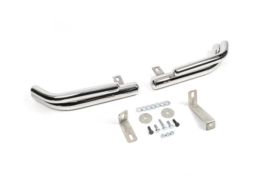 Hyundai Santa Fe 2 2006-2012 Angolari posteriori doppi AK003-Doppio (acciaio inox) Image