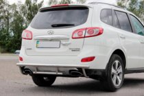 Hyundai Santa Fe 2 2006-2012 Barra Posteriore AK002-2 (Acciaio Inox) foto 1