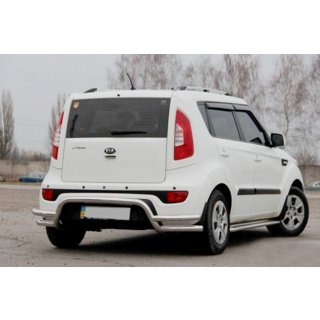 Protezione Posteriore AK007-2 (Acciaio Inox) Kia Soul II 2013-2018 foto 4