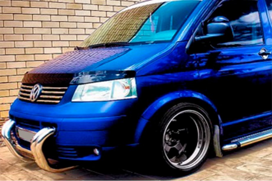 Volkswagen T5 Transporter 2003-2010 Protezione Anteriore ST006-04 Griglia (Acciaio Inox) Foto 5