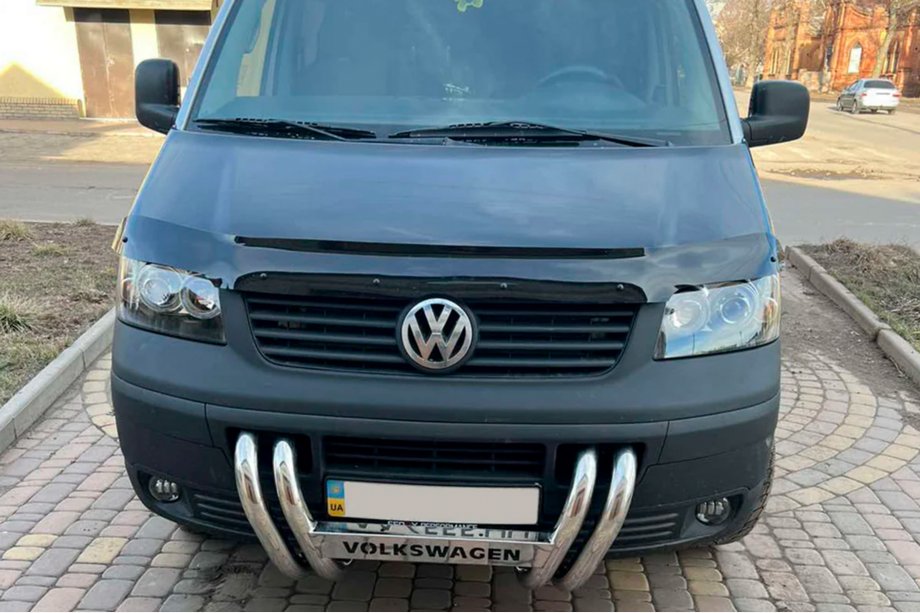 Volkswagen T5 Transporter 2003-2010 Protezione Anteriore ST006-04 Griglia (Acciaio Inox) Foto 2