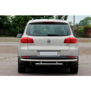 Protezione Posteriore AK002-2 (Acciaio Inox) Volkswagen Tiguan 2007-2016 foto 3