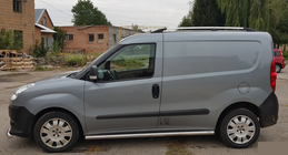 Fiat Doblo II 2010-2022 Tubi Laterali (2 pz, Acciaio Inox) 60mm, Passo Maxi foto 3