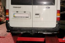 Ford Transit 2000–2014 Pedana posteriore di protezione AK-Special (acciaio inox) foto 1