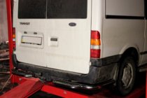 Ford Transit 2000–2014 Pedana posteriore di protezione AK-Special (acciaio inox) foto 2