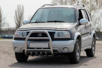 Suzuki Vitara 1998-2006 Protezione Anteriore QT007 (Acciaio Inox) foto 3