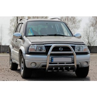 Protezione Anteriore QT007 (Acciaio Inox) Suzuki Vitara 1998-2006 foto 1