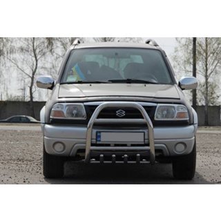Protezione Anteriore QT007 (Acciaio Inox) Suzuki Vitara 1998-2006 foto 2