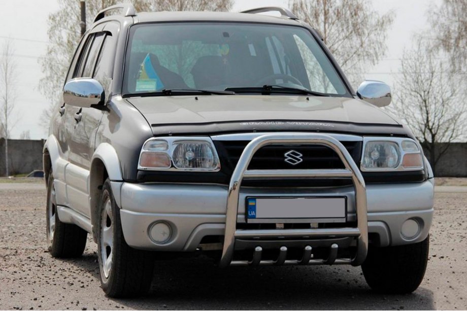 Suzuki Vitara 1998-2006 Protezione Anteriore QT007 (Acciaio Inox) Image