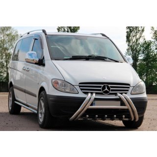 Bull bar Kelebek WT011 (inox) Mercedes Viano 2004-2014 foto 1