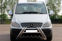 Mercedes Vito W639 2004-2014 Bull bar Kelebek WT011 (inox) foto 3