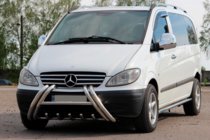 Mercedes Vito W639 2004-2014 Bull bar Kelebek WT011 (inox) foto 2
