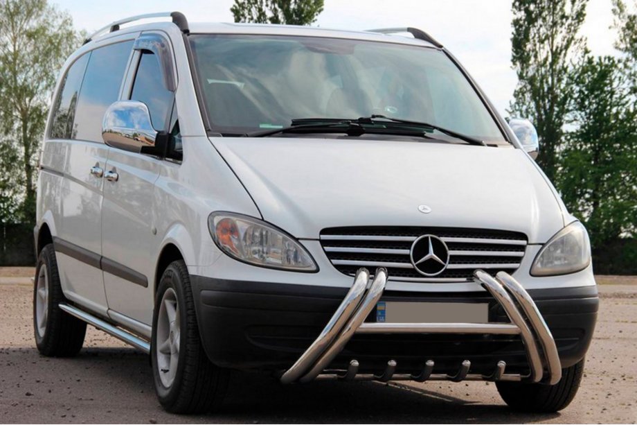 Mercedes Vito W639 2004-2014 Bull bar Kelebek WT011 (inox) Image