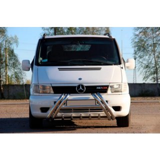Bull bar Kelebek WT011 (inox) Mercedes Vito W638 1996-2003 foto 3