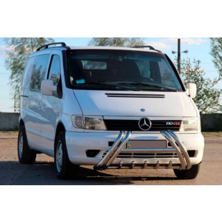 Bull bar Kelebek WT011 (inox) Mercedes Vito W638 1996-2003 foto 2