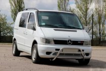 Mercedes Vito W638 1996-2003 Protezione Anteriore WT022 (Acciaio Inox) foto 2