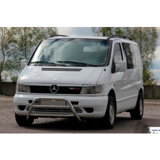 Protezione Anteriore WT022 (Acciaio Inox) Mercedes Vito W638 1996-2003 foto 3