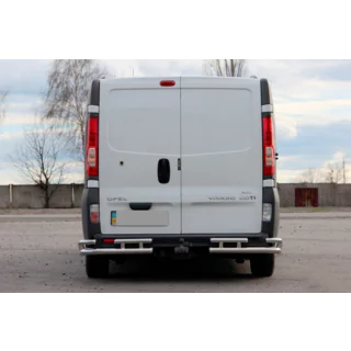 Protezione Posteriore AK003-Plus-2 (Acciaio Inox) Nissan Primastar 2002-2014 foto 3