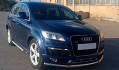 Audi Q7 2005-2015 Protezione Anteriore ST008 (Acciaio Inox) d51 foto 2