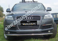 Audi Q7 2005-2015 Protezione Anteriore ST008 (Acciaio Inox) d51 foto 5