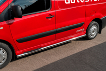Fiat Scudo 2007-2015 Barre Laterali BB002 (2 pz, Acciaio Inox) 60 mm, passo corto foto 6