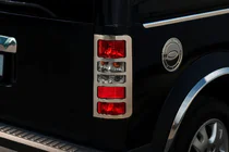 Ford Connect 2006–2009 Coperture cromate fanali posteriori (2 pz, acciaio inox) foto 3