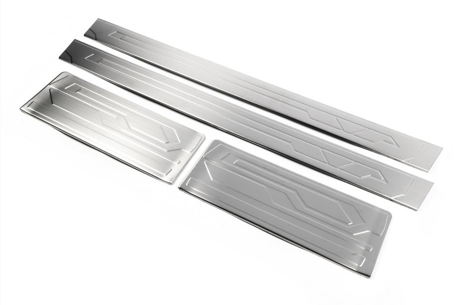 Ford Custom 2013-2022 Battitacco in acciaio inox OmsaLine Foto 4