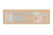 Audi 80/90 1987-1996 Rivestimento Decorativo Cruscotto Alluminio foto 2