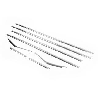 Modanature inferiori finestrini acciaio inox (8 pz) foto 4