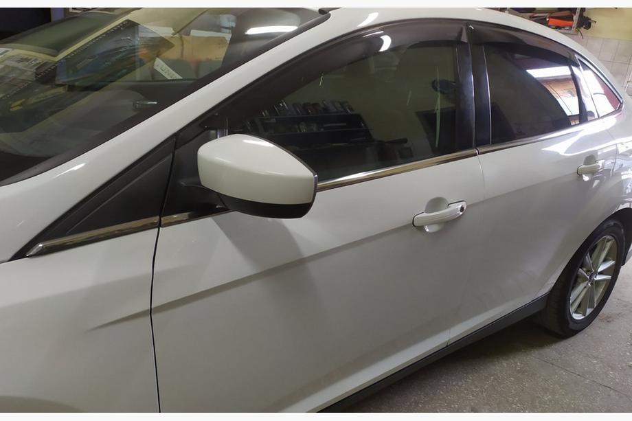 Ford Focus III 2011-2017 Modanature inferiori finestrini acciaio inox (8 pz) Hatchback, OmsaLine - Acciaio Inox Italiano Foto 12