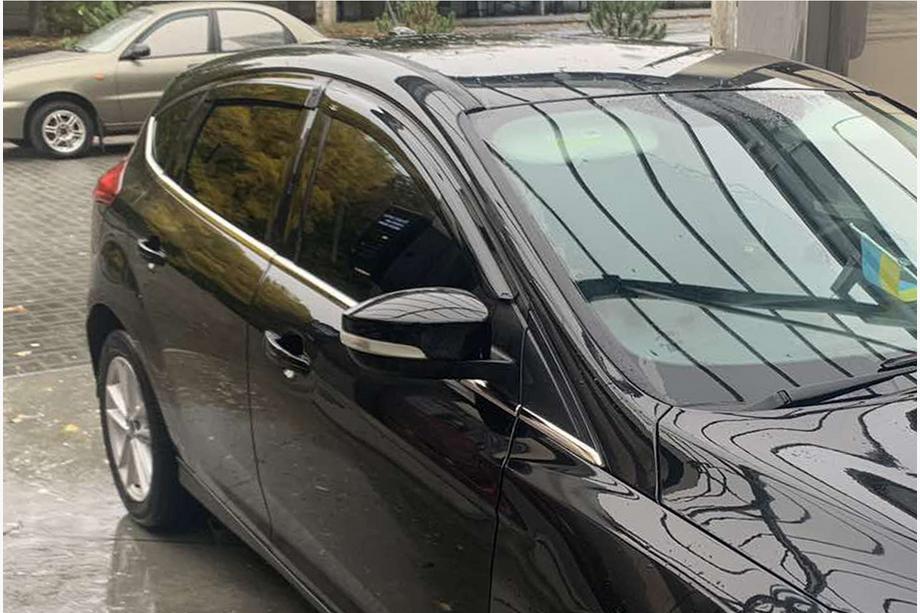 Ford Focus III 2011-2017 Modanature inferiori finestrini acciaio inox (8 pz) SW, Carmos - Acciaio Inox Turco Image