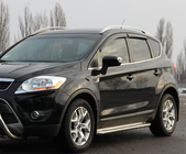 Ford Kuga 2008-2013 Pedane Laterali Premium (2 pz, Acciaio Inox) 60 mm foto 1