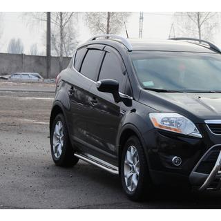 Pedane Laterali Premium (2 pz, Acciaio Inox) Ford Kuga 2008-2013 foto 2