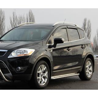 Pedane Laterali Premium (2 pz, Acciaio Inox) Ford Kuga 2008-2013 foto 1