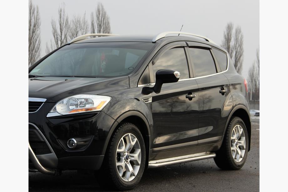 Ford Kuga 2008-2013 Pedane Laterali Premium (2 pz, Acciaio Inox) 60 mm Image