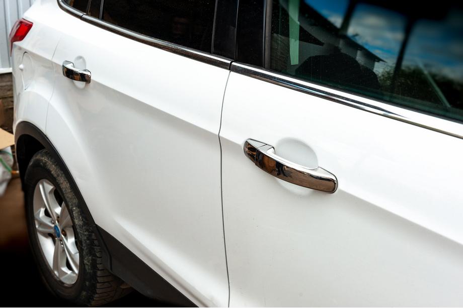 Ford Kuga/Escape 2013-2019 Coperture Maniglie Cromate (4 pz, Acciaio Inox) Senza chip, OmsaLine - Acciaio inox italiano Image