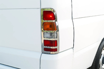 Ford Transit 2000–2014 Coperture Fanali Posteriori (2 pz, Acciaio Inox) foto 1