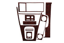BMW Serie 3 E30 1982–1994 Coperture Cruscotto Alluminio foto 2