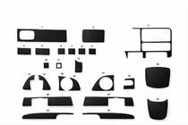 Chevrolet Tahoe 1995-1999 Rivestimenti cruscotto interno (1995-1999) Alluminio foto 1