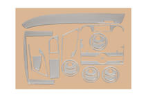 Chevrolet Aveo T250 2005-2011 Coperture cruscotto (Set grande) foto 2