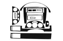 Chevrolet Lacetti 2003-2024 Copertura cruscotto Sedan (Meric) Alluminio foto 2