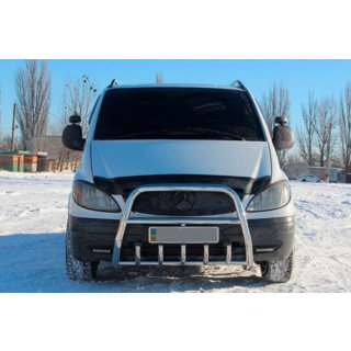 Protezione Anteriore XL-WT025 (Acciaio Inox) Mercedes Vito W639 2004-2014 foto 3