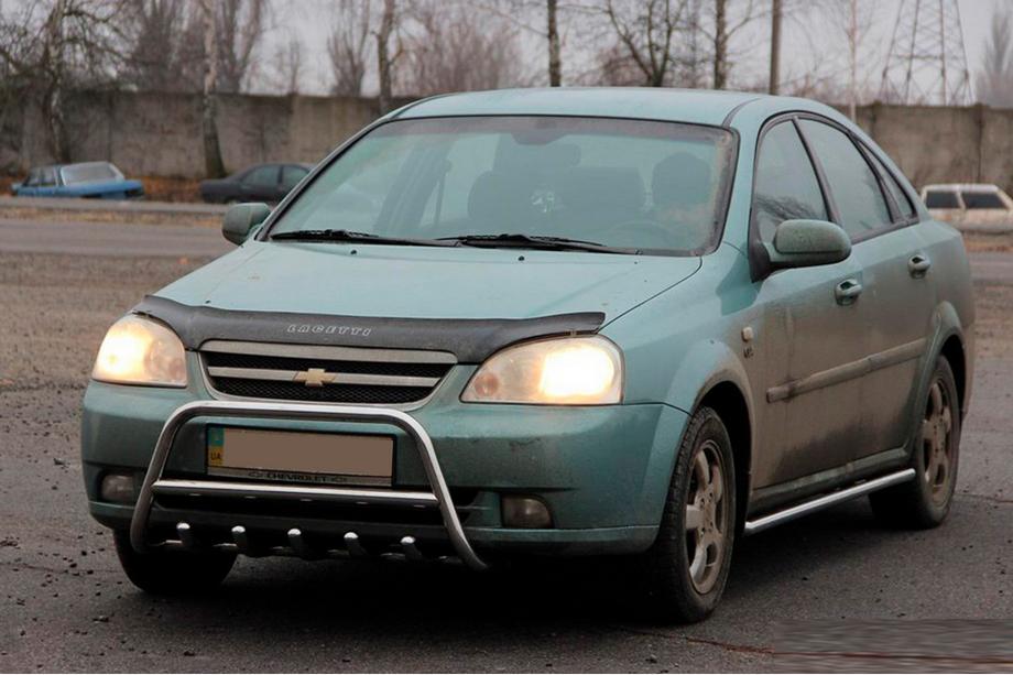 Chevrolet Lacetti 2003-2024 Bull bar anteriore WT003 (60 mm, acciaio inox) Image