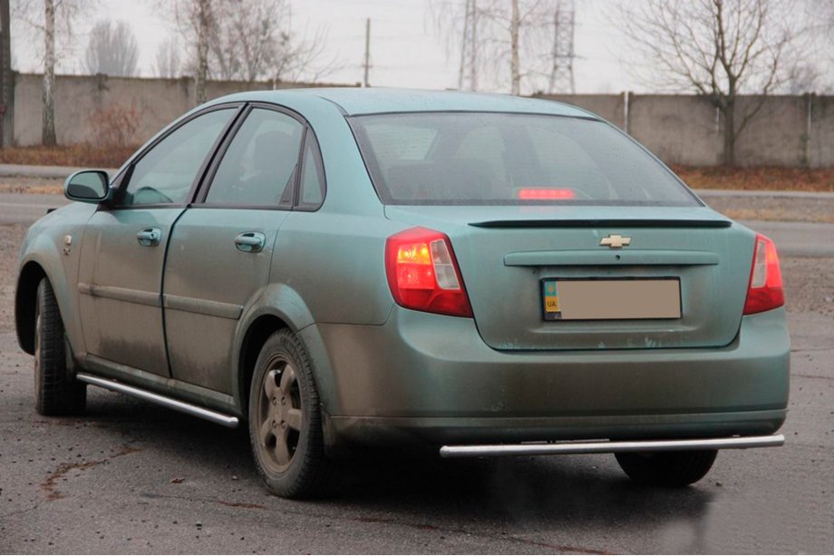 Chevrolet Lacetti 2003-2024 Protezione Posteriore AK002 (42mm, Acciaio Inox) Foto 2